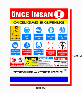 inşaat güvenlik tabelası